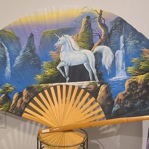 Wall decoration Unicorn fan wall hanging